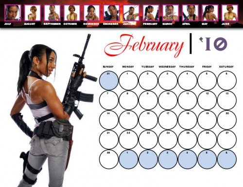 resident evil 5 sheva calen 500x384 Календарь с Шевой из Resident Evil 5