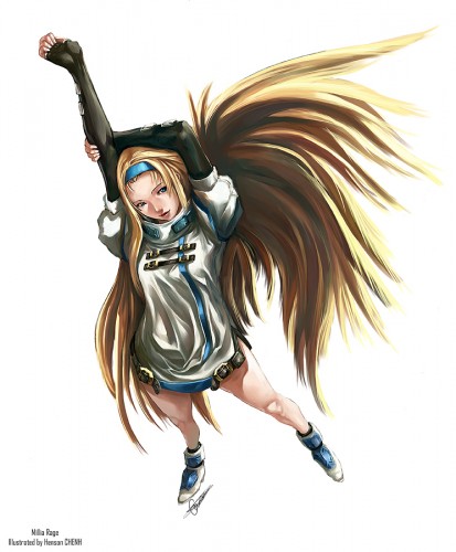 Millia Rage by shonensan 413x500 Файтинги и сиськи