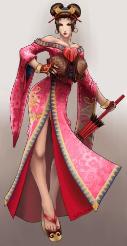 Setsuka from Soul Calibur by lunadementare 260x500 Файтинги и сиськи