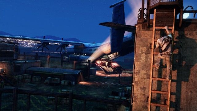 uncharted318848airport ladder 640x360 Uncharted 3: Иллюзии Дрейка   первые впечатления